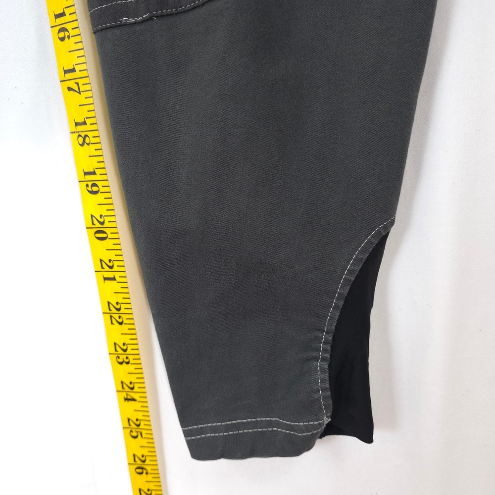 Equine Couture Riding Breeches Women 34 Knee Patch Charcoal Grey Equestrian - Picture 5 of 11